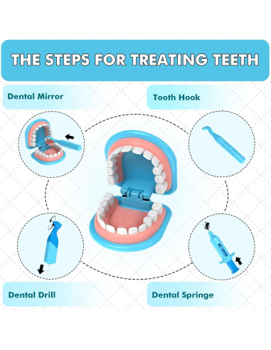 Juego de Dentista Trulloyoo para Niños 3 a 5 Años - Kit Educativo