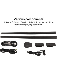 Juego de Batería Electrónica Dpofirs - Portátil y Silencioso 2