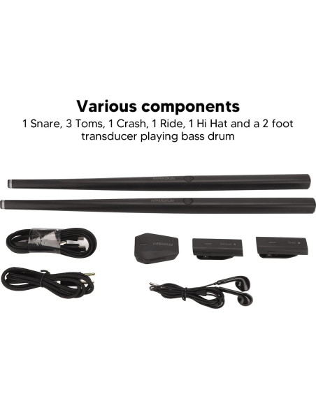 Juego de Batería Electrónica Dpofirs - Portátil y Silencioso