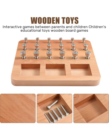 Tablero de Clavos de Madera Triceratops 18 Agujeros Terapia