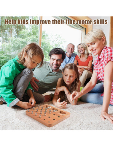 Tablero de Clavos de Madera Triceratops 18 Agujeros Terapia