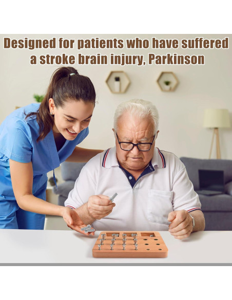 Tablero de Clavos de Madera Triceratops 18 Agujeros Terapia