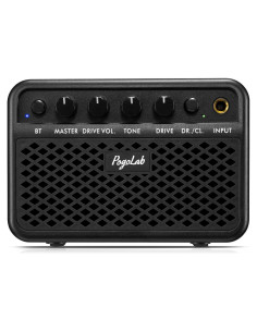 Mini Amplificador de Guitarra Portátil 5W S3 Bluetooth Negro