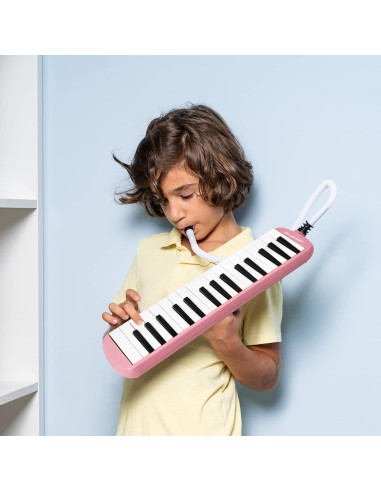 Melodica Soulmate 32 Teclas Rosa para Niños y Principiantes