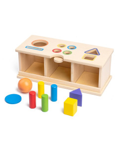 Juguete Montessori de Madera WoodenEdu Clasificador de Colores 1-3 Años