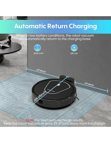 Robot Aspirador y Mopa 2 en 1 Bagotte A21, 4000Pa, WiFi