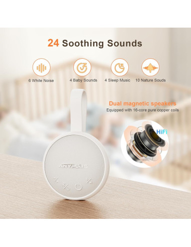 Máquina de Ruido Blanco ANYPLUS SP006 con Bluetooth 5.1