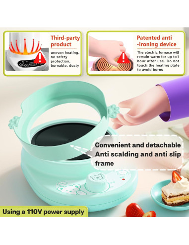 Juego de Cocina Real para Niños Cicicooie Verde 28 Piezas