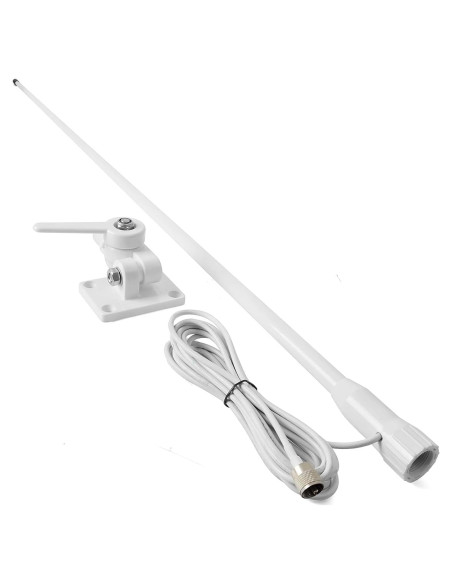 Antena VHF Marina UAYESOK 110cm Fibra de Vidrio Impermeable