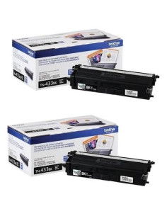 Cartucho de Tóner Negro Brother TN-433BK 2-Pack Alto Rendimiento