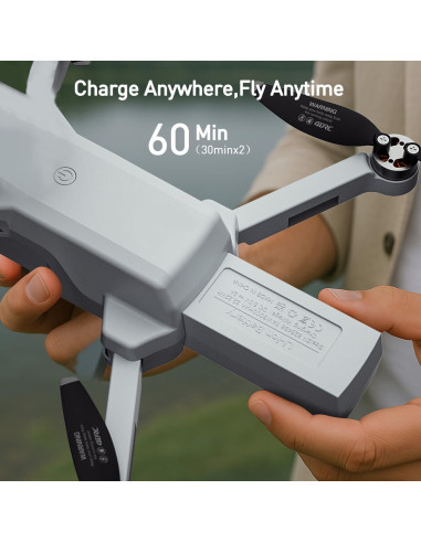 Dron GPS DRONEEYE 4DF8 con Cámara 4K, 60 Min Vuelo