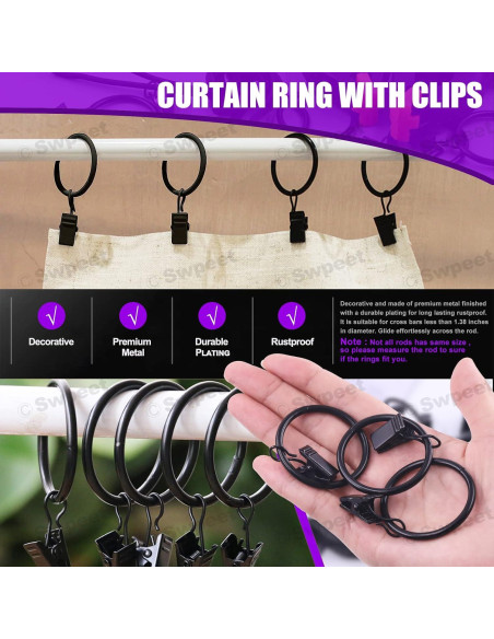 Kit de Clips de Fondo de Fotografía Swpeet 22 Piezas