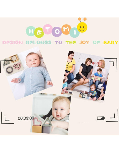 Juguete de Apilamiento y Clasificación HETOMI Silicona 12cm