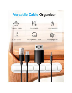 Organizador de Cables Anyongora 6 Piezas Silicona 3-7 Ranuras 2