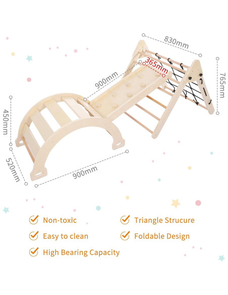 Juguete de Escalada 3 en 1 Wpond para Niños 3-6 Años Juguete de Escalada 3 en 1 Wpond para Niños 3-6 Años