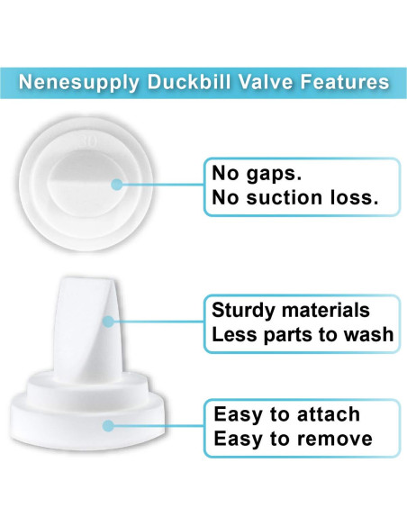 Válvulas de Pico de Pato Nenesupply 6 Piezas para Medela y Spectra
