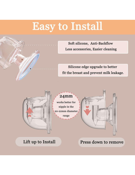 Taza Recolectora de Leche Manos Libres UNIKOO 240 ml 2 Pcs