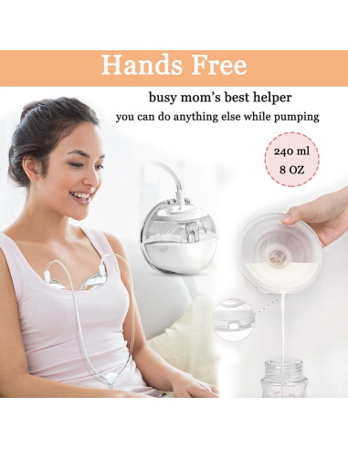 Taza Recolectora de Leche Manos Libres UNIKOO 240 ml 2 Pcs