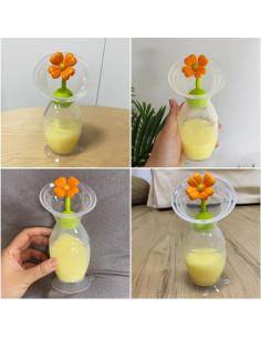 Bomba de Pecho Manual haakaa 150ml con Base de Succión 2