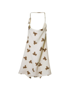 Cubierta de Lactancia 100% Algodón HADEEONG Oso Transpirable