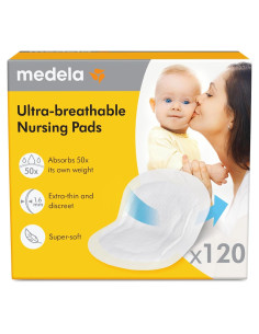 Almohadillas de Lactancia Medela Ultra Transpirables 120 Unidades