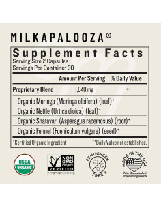 Suplemento de Lactancia Milkapalooza Legendairy Milk 60 cápsulas 2