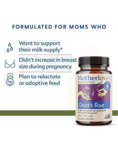 Suplemento de Lactancia Motherlove Rue de Cabra 120 Cápsulas 2