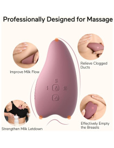 Masajeador de Lactancia Calentado Momcozy 2-en-1 con Terapia Fría y Caliente 2