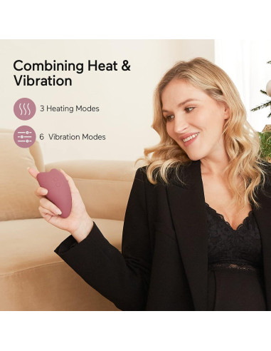 Masajeador de Lactancia Calentado Momcozy 2-en-1 con Terapia Fría y Caliente