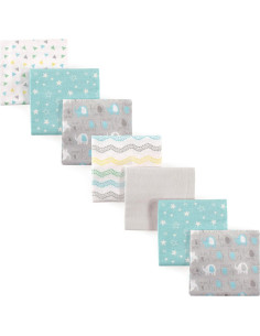 Mantas de Recepción Luvable Friends 100% Algodón 7 Piezas 2