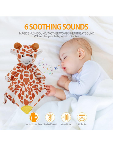 BEREST Manta de Sueño Jirafa con Sonido y Sensor de Llanto