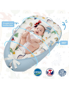 Cuna para Bebés Puxinargo - Nido Transpirable Algodón Orgánico 2