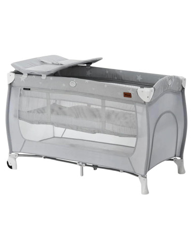 Cuna de Viaje Portátil Hauck Sleep N Play Estrellas Grises
