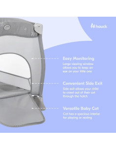 Cuna de Viaje Portátil Hauck Sleep N Play Estrellas Grises 2