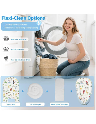 Cuna para Bebés Puxinargo - Nido Transpirable Algodón Orgánico