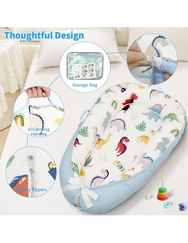 Cuna para Bebés Puxinargo - Nido Transpirable Algodón Orgánico