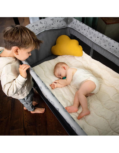 Cuna de Viaje Portátil Hauck Sleep N Play Estrellas Grises