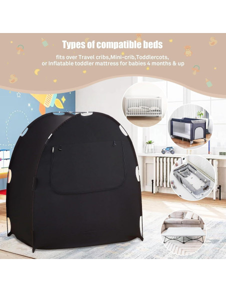 Carpa Blackout Mengersi para Cuna de Bebé 129.5x78.7x139.7cm