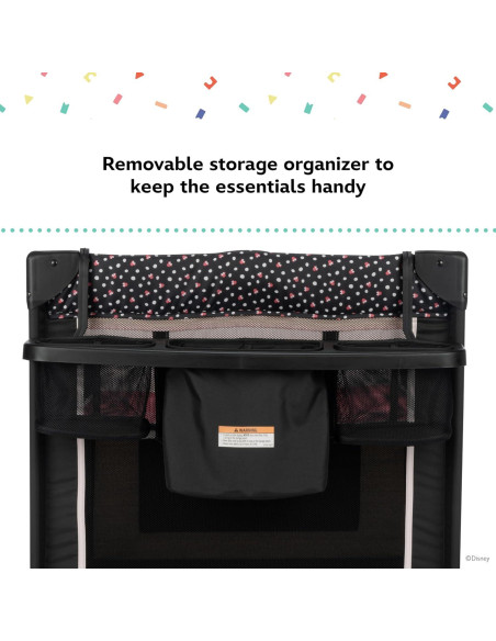 Parque Infantil 2-en-1 Disney Baby Minnie Mouse Cuna Rockera