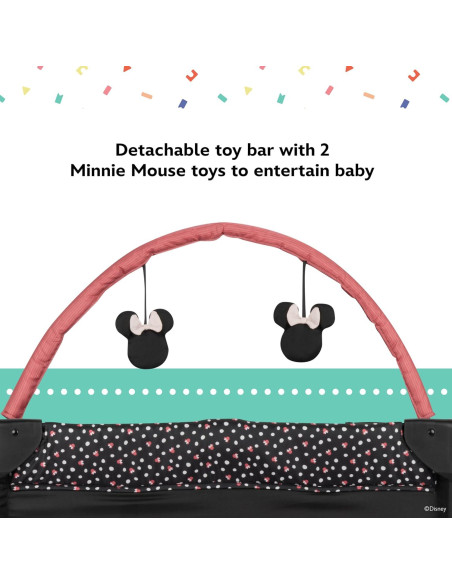 Parque Infantil 2-en-1 Disney Baby Minnie Mouse Cuna Rockera