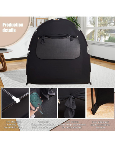 Carpa Blackout Mengersi para Cuna de Bebé 129.5x78.7x139.7cm