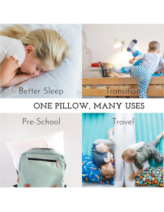 Almohada Ergonómica para Niños Pequeños Pequeña Cabeza 33x46 cm 2
