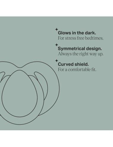 Chupete Tommee Tippee 0-6 Meses Brilla en la Oscuridad - 2 Unidades