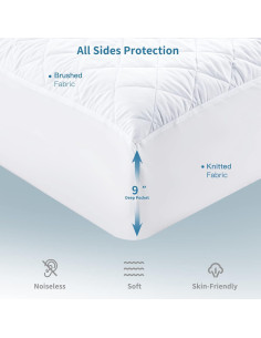 Protector de Colchón para Cuna Mooreeke 132x71 cm Impermeable 2