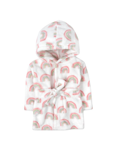 Bata de baño para bebés A.D. Sutton 0-9 meses Arcoíris Radiante