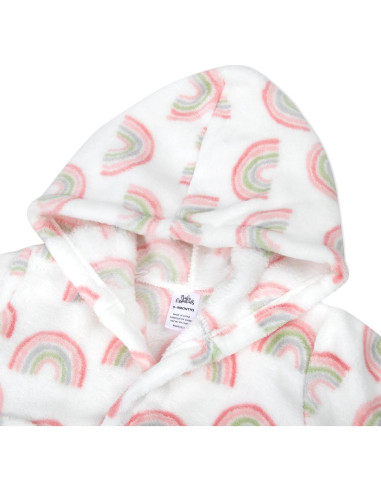 Bata de baño para bebés A.D. Sutton 0-9 meses Arcoíris Radiante