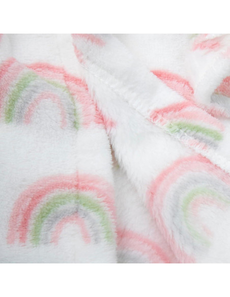 Bata de baño para bebés A.D. Sutton 0-9 meses Arcoíris Radiante