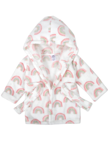 Bata de baño para bebés A.D. Sutton 0-9 meses Arcoíris Radiante
