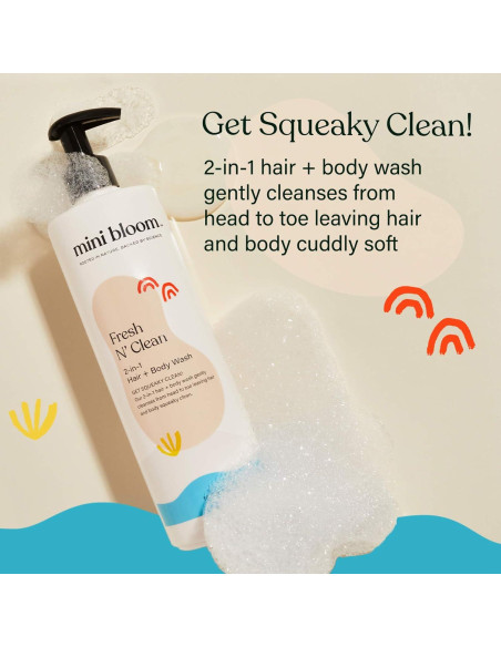 Jabón 2-en-1 para Cabello y Cuerpo Mini Bloom 492 ml Jabón 2-en-1 para Cabello y Cuerpo Mini Bloom 492 ml