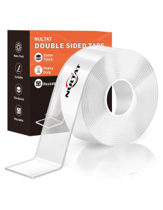 Cinta Doble Cara NULTAT 3 cm x 3.05 m Transparente Resistente